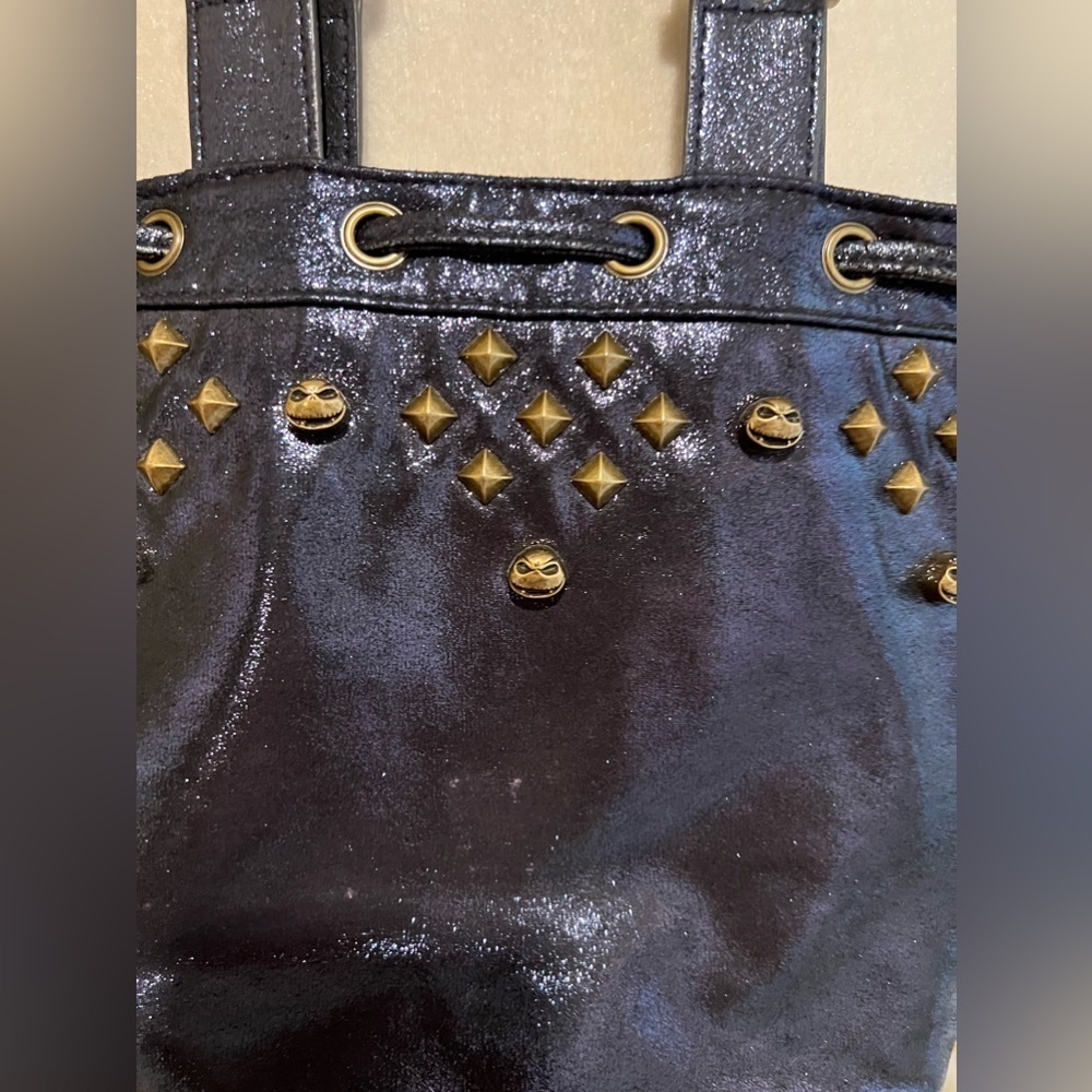 The Nightmare Before Christmas Womens Bucket Bag Glitter Indigo - Picture 5 of 11